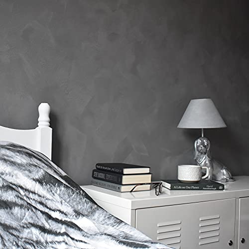 Vintro Paint | Concrete Effect Paint | Dark Grey | 2.5L (Flint)