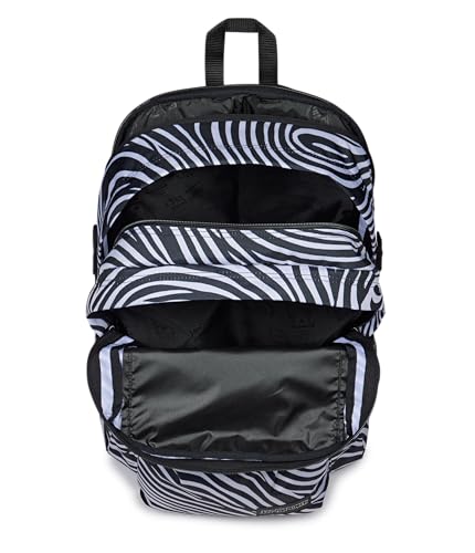 Image of JanSport Main Campus Backpack - Travel or Work Backpack with 15-Inch Laptop Sleeve and Dual Water Bottle Pockets, Surreal Swirlies