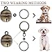 Morn Light Copper Dog Bells for Collars with Quick-Release Clasp - Audible Safety Trackers for Medium to Large Dogs, Outdoor Collar Accessories(Bronze)