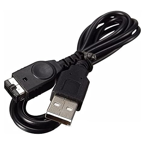 1.2 m USB Power Charger Cable Charging Cord for NDS GBA Game Boy Advance SP (Black) Cover