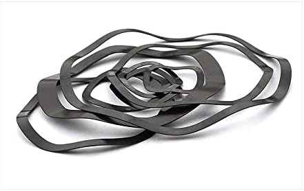 WALENI Five Wave Crest Washer Spring Wave Washer Gasket Wave Washers Spring Washers Carbon Steel Blackening M38/M40/M50/M60 (Color : M60x70x0.6_5Pcs)