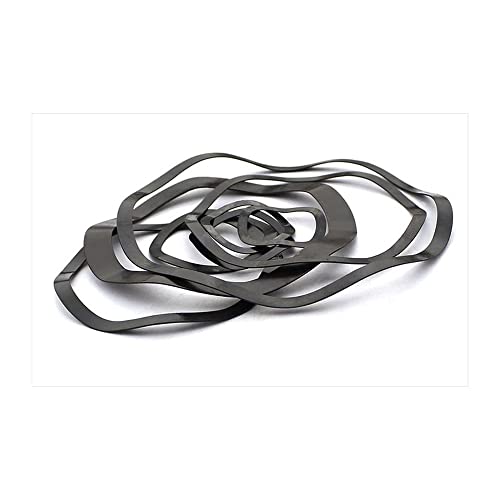 Waleni Five Wave Crest Washer Spring Wave Washer Gasket Wave Washers Spring Washers Carbon Steel Blackening M38/M40/M50/M60 (Color : M60X70X0.6_5Pcs) #TOP10