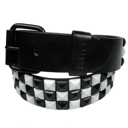 Cintura punk piramide a 3 righe stile gotico rock