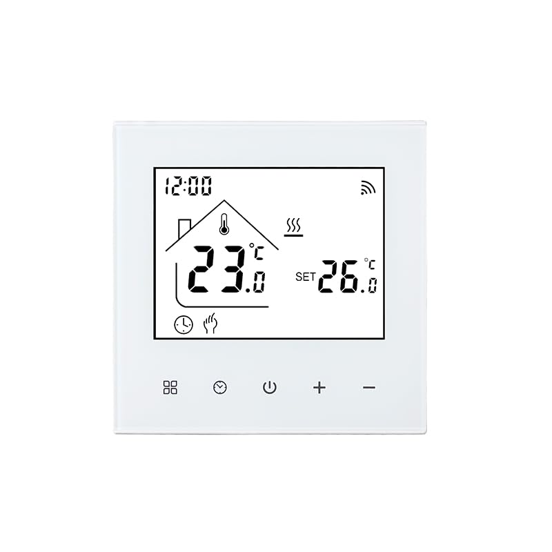 M4 Smart Wi-Fi Thermostat for Water & Underfloor Heating, 230V Digital Wall Thermostat, Tuya App Control, Alexa & Google Assistant Compatible, Smart Home Heating Solution
