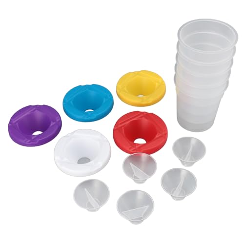 5pcs Kids Paint Cups Multipurpose S Proof Reusable Paint Containers with Colored Lids for Classrooms Kids CupsPlastic CupsPaint CND are Cups Be Proof