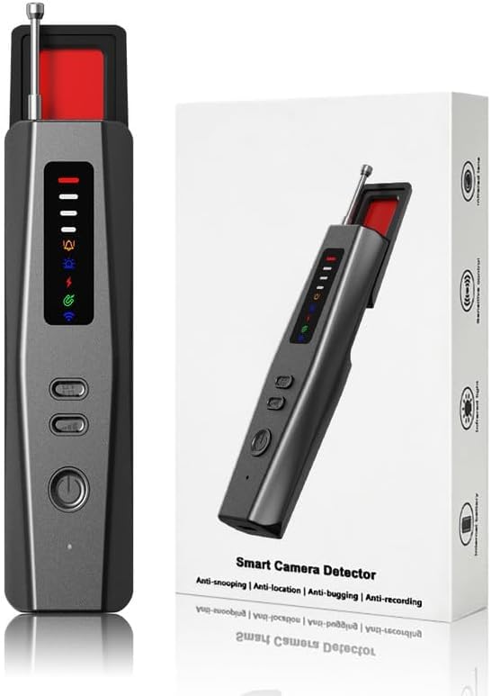 AI 2026 Hidden Camera Detector -GPS Tracker Detector, Anti-Spy Detector, Bug Detector Electronic Sweeper for Hotels, Travel, Home & Office by SGDOWET - Used condition - US$18.29