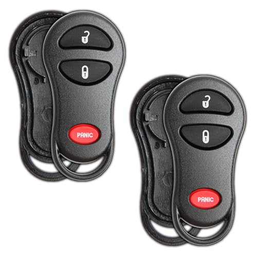Key fob shell robuste pour clé Chrysler Dodge Jeep avec pack double économique