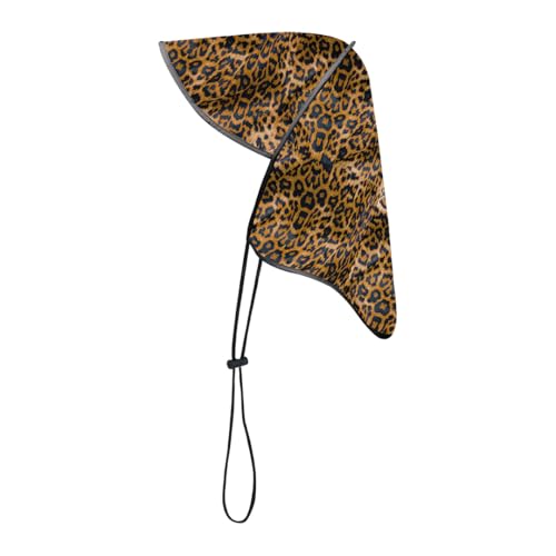 Hairbrella Satin- Lined Waterproof Rain Bonnt (Leopard)