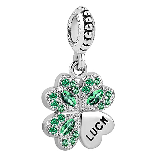 Charm de trébol verde de la suerte ideal para regalar a esposa y hermana