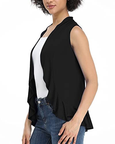 Xeoxarel Women's Sleeveless Cardigan Open Front Vest (S-3XL)2