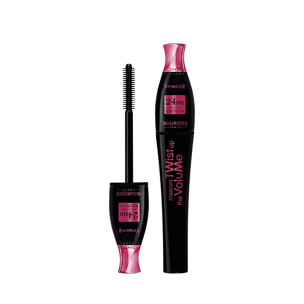 2 x Bourjois Paris Twist Up the Volume 24hr Edition Mascara 8ml - 23 Black