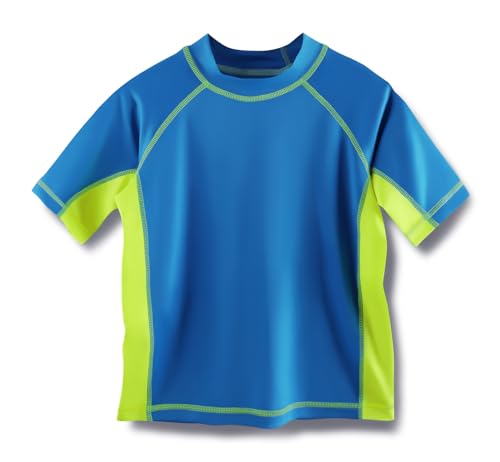 REMEETOU Boys Rashguard Quick Dry Short Sleeve UPF 50+ Sun Protective Swim Shirt