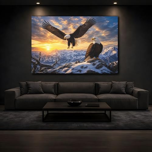 Impression toile aigle réalisme cinématographique 75x50cm - 4