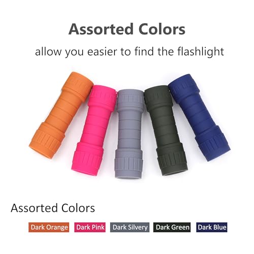 10-Pack Professional Outdoor Mini Flashlights Set, Super Bright 100 Lumen LED Flashlights, Small Flashlights Pack with 30-Piece AAA Dry Batteries Included