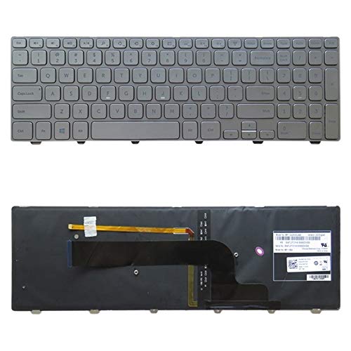 CHENN US Version Keyboard with Keyboard Backlight for DELL Inspiron 15 7000 Series 7537 P36F