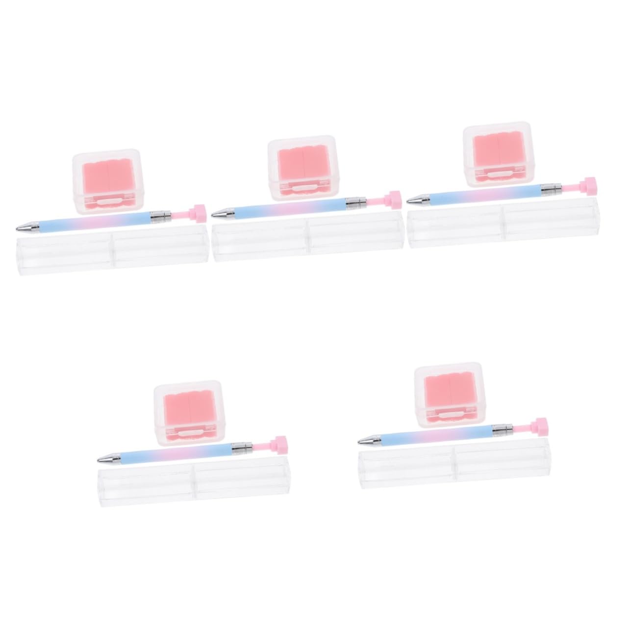 Beaupretty 5 Ensembles Stylo perceuse nail art Outil de nail art Outil de création d'art d'ongles outils de peinture d'art d'ongle stylo à paillettes pour nail art stylo sélecteur de cristaux