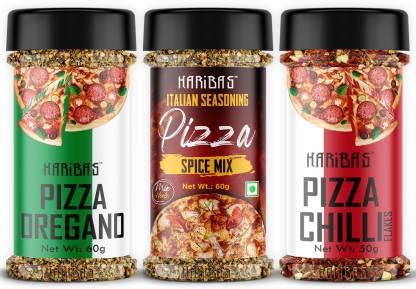 HARIBAS Italian Chilli Flakes 40gm, Oregano 40gm and Pizza Spice Mix 60gm (Pack of 3) | Aromatic Italian Pizza Pasta Seasoning (B09M7BF1GG) Amazon Price History, Amazon Price Tracker