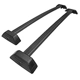 TAC Cross Bars Fit 2006-2010 Hummer H3 with Lock System Black OE Style Aluminum Roof Top Rail Rack Snowboard Kayak Canoe Luggage Carrier