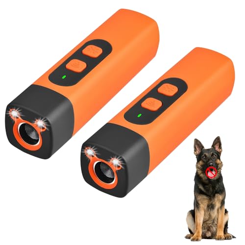Antibell Ultraschall Gerät, 2025 Neu Ruhemeister Pro Hundeabwehr Ultraschall, Schonendes Ultraschall-Training für Ruhiges Zuhause mit 3 Frequenzen LED-Lampe für Kleine Mittel Große Hunde (2)