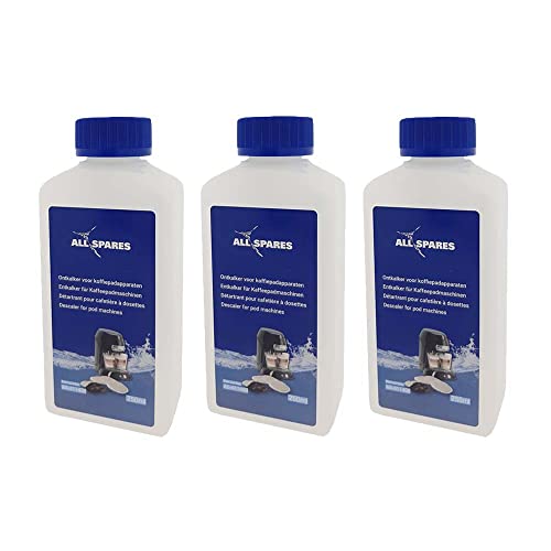 AllSpares Descalcificador líquido (250 ml) para cafeteras Philips & Senseo CA6520/00 | CA6521/00 (3 unidades)