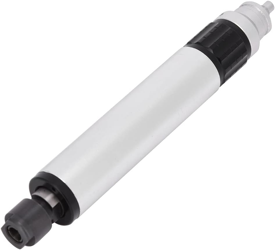 Pneumatic Grinding Pen, HighSpeed Micro Die Grinder Kit with 35000rpm, Suitable for Polishing and Engraving (Type B-Silver Boutique Type)