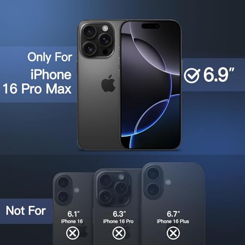 Image of Elzzi Magnetic Cover Compatible For iPhone 16 Pro Max Case with Adjustable Metal Kickstand, Compatible with Mag-Safe Translucent Matte Protective Phone Shockproof Case, Natural Titanium