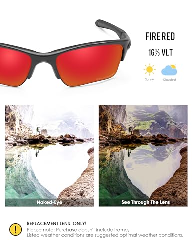 Image of BLAZERBUCK Polarized Replacement Lenses for Oakley Quarter Jacket OO9200 Sunglass