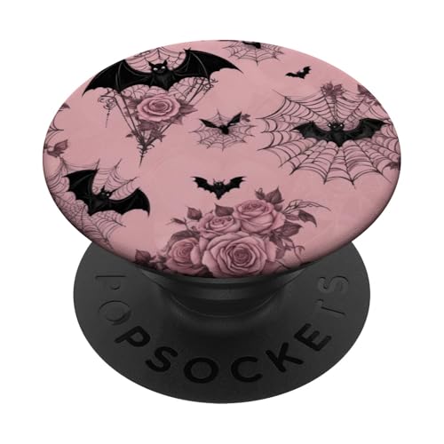 Halloween Flowers Bat Spider PopSockets Adhesive PopGrip