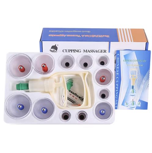 Kit de 12 Ventouses Thérapeutiques -Instructions en Français- Ventouse Massage Kiné Anti...