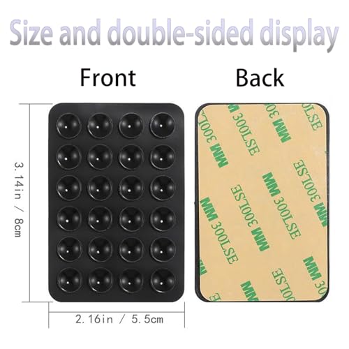 4 soportes de ventosa para teléfono móvil,Silicona Soporte para Teléfono Adecuado para 4 Paquetes de ventosas de Silicona para Todos los Modelos de teléfonos móviles,ventosa de silicona para coche(neg - imagen 2