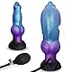 Anal Dog Dildo Aufblasbarer Knot Analdildo mit Saugnapf Diloschwanz für Männer Fantasy Inflatable Dildo Groß Analplug für Frauen Realistische XXL Dildos Fetisch Analdehner BDSM Analspielzeug für Paare