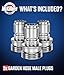 McKillans® Water Hose Male Plugs [Universal FIT] 3 Pack - Stainless Steel - Garden Hose Quick Connect Stainless - Durable Quick Connect Garden Hose Fittings - Easy Instant Connection