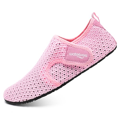 Image of WateLves Water Shoes for Women Men Swim Beach Aqua Socks Quick Dry Barefoot House Slippers Travel Shoes with Adjustable Magic Tape for Pool Diving Boating Yoga Surf