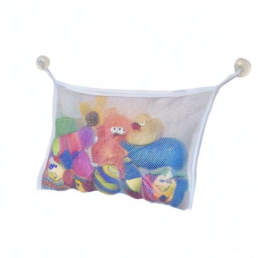 Jolly Jumper Bath Tub Toy Bag - Wall-Mounted Mesh Storage Organizer & Toy Holder with Suction Cups for Bathtime - Image 6