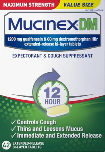 Mucinex DM Maximum Strength 12 Hour Tablets