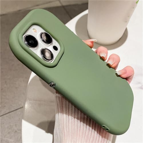 Coque silicone souple iPhone 12 anti-rayures couleur vert