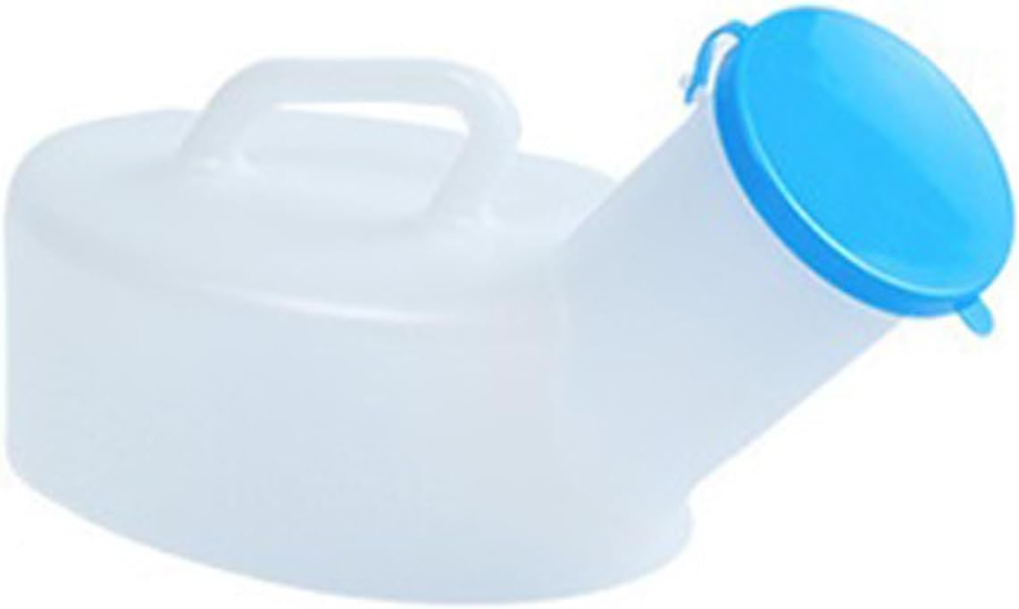 Male Urinal，Bed Pan Portable Urinals for Men with Lid, Male Urinal Bottles with Spill Proof, Pee Bottle Nighttime Pee Container Bedside Urinal, Pee Jug for Home and Hospital(Women)