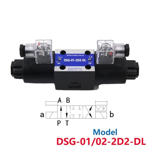 Distributeur à solénoïde 2D2-N hydraulique à commutation rapide DC12V