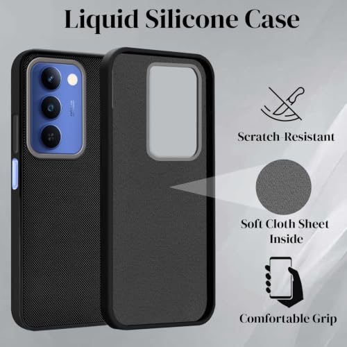 Image of Jkobi Rubberised Back Cover Case for Realme P4 Lite 5G | Realme Narzo 100 Lite 5G (Textured Grip Design | Micro-Fiber Cloth Inside | Slim and Light Weight | Soft Touch and Feel)