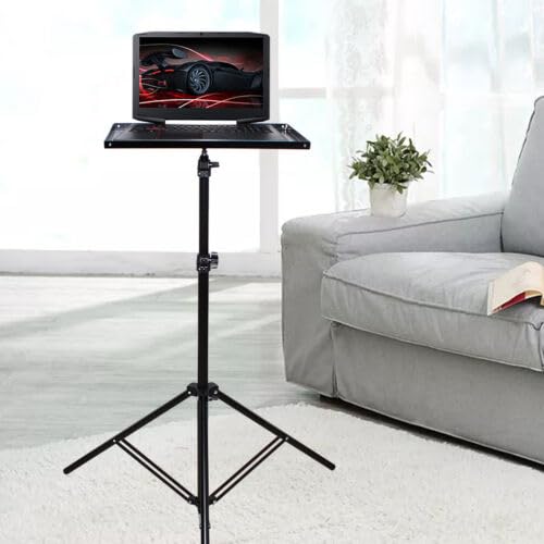 Soporte universal para proyector, altura ajustable, capacidad de carga máxima de 5 kg, soporte para ordenador portátil, estante, soporte para trípode