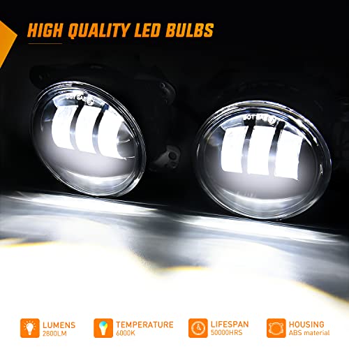 Image of Nilight 4Pcs 7 Inch Round Cree Headlight and 4 inch Fog Lights High Low Beam Compatible with 1997-2018 Wrangler JK Unlimited JKU TJ CJ Rubicon, 2 Years Warranty