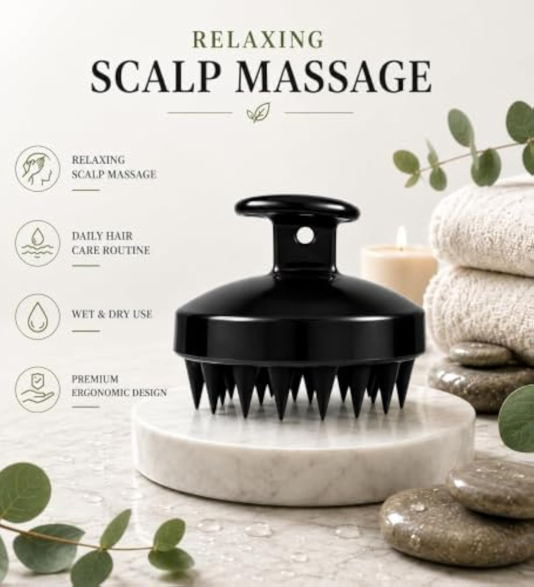 Long Handle Bath Body Brush for Men & Women