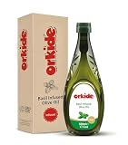 ORKIDE Basil Infused Olive Oil Robust Mediterranean Blend, FFA 0.3, Polyphenol+400 (Basil 17 fl oz)