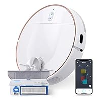 eufy Aspirapolvere Robot RoboVac L70 Hybrid, navigazione laser iPath, aspirazione e lavaggio con...