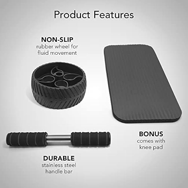 Sweet Sweat ab roller for Abs Workout, Wheel Exercise Equipment for Core Workout, Ab Wheel Roller for Home Gym,Equipment for Abdominal Exercise