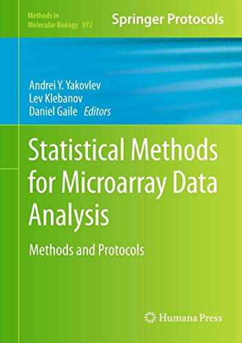 Statistical Methods for Microarray Data Analysis: Methods and Protocols: 972 (Methods in Molecular Biology) view 2