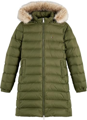 Tommy Jeans Damen Tjw Essential Daunenmantel mit Kapuze Dw0Dw18864 Puffermantel, Grün (Dark Greenery), XS – Ansicht 5