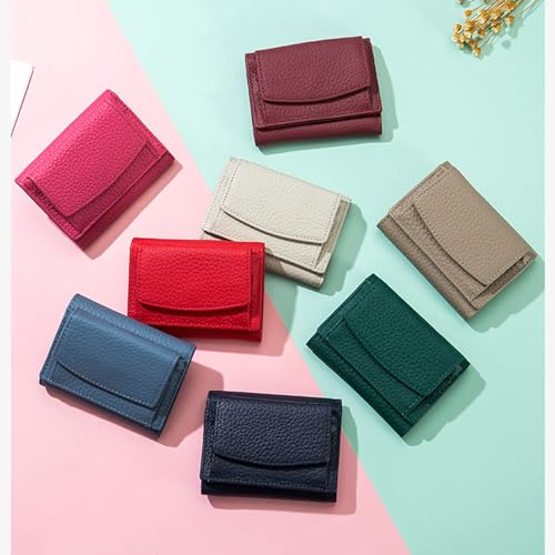 2024 New Genuine Leather Card Holder Organizer Pocket Mini Wallet, Mini Wallet for Woman4