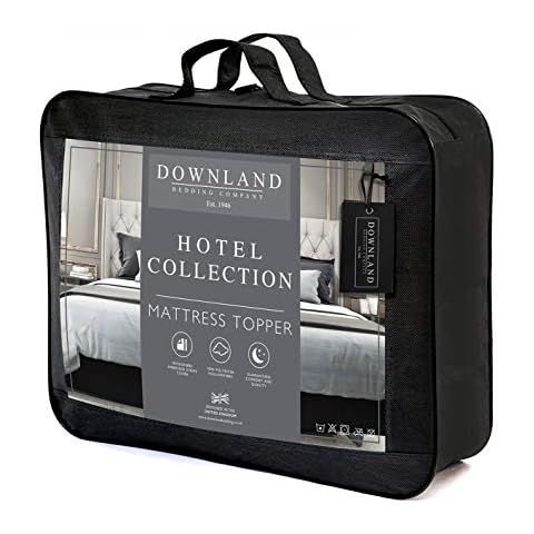 Hotel Striped Collection Mattress Topper Superking Cover