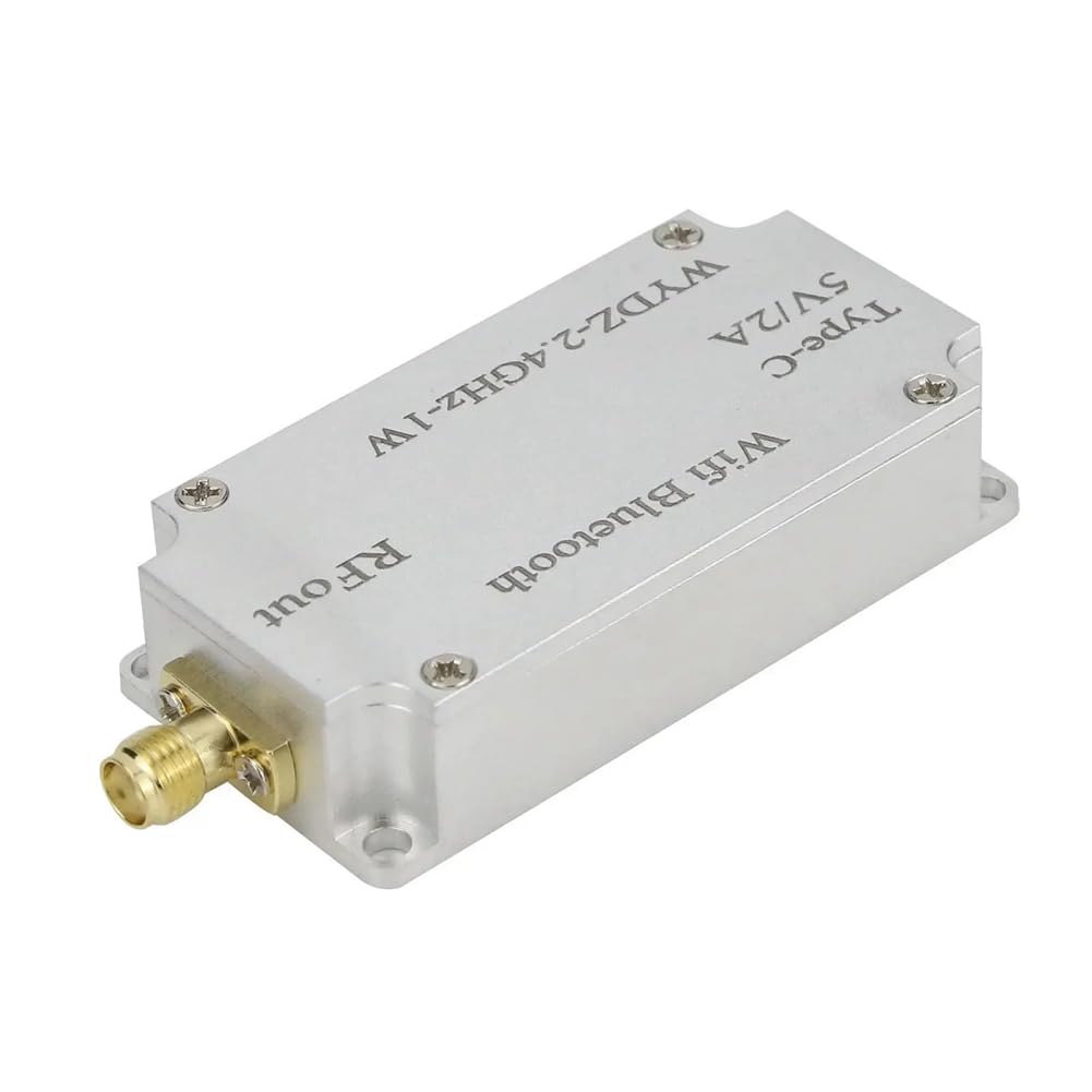 Bloqueador de Señal Bluetooth WiFi de 2,4 GHz y 1 W, de Alta Potencia, Alimentado por USB Tipo C, con Antena.
